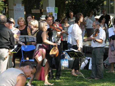 Fête trad au parc à Bourgoin